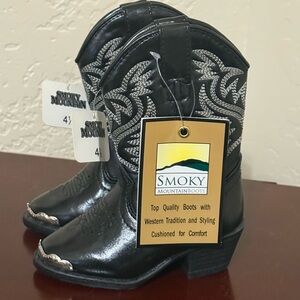 Smoky Mountain Black Western Boots
